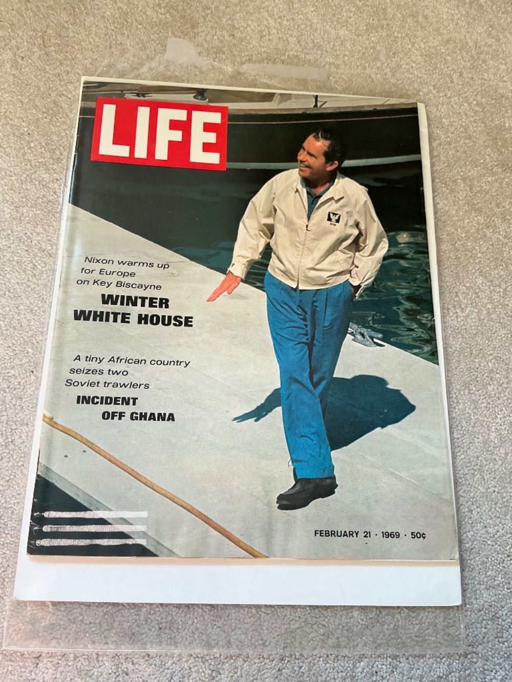 Vintage 1969 LIFE Magazine February 21 Richard Nixon Cover Retro Marlboro Man Ad